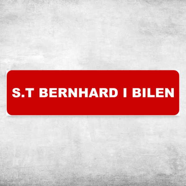 S.t Bernhard i bilen