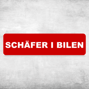 Schäfer i bilen